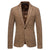 2022 Autumn Spring Men Casual Suit Blazer High Quality Jacket Fashion Plaid Print Slim Fit Warm Blazer Coat Male Woolen Coat