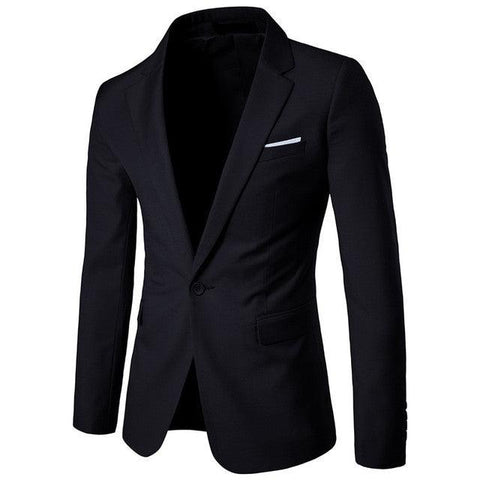 Men&#39;s Blazers 2022 High Quality Business Suit / Male Solid Color Groom Wedding Dress Simple 9 Color Jacket S-6XL - ElitShop