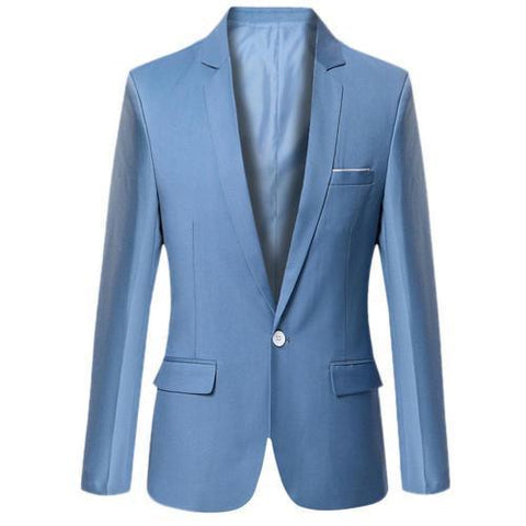 Men Business Blazers Spring Autumn Formal Men&#39;s Coat Male Fashion Solid Color Blazer Long Sleeve Lapel Slim - ElitShop