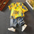 New Boys Clothes Set Short Sleeve T-Shirt +Denim Shorts Summer Kids Boy Sports Suit Children Clothing Outfits Teen 2-8 Years