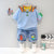 Summer Boy T Clothes Sets Dinasour Cotton Material Baby Suits High Quality Short Children Shirt Infant 2 Years Old Costom