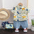 2022 Summer Kids Set Baby Boys Short Sleeve Shirts Top &amp; Denim Shorts Two Piece Suit Baby Costume Infant Children Clothes Sets