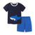 2022 Baby Boy Clothes Toddler Casual Outfits Infant Cartoon Shark T-shirt + Solid Shorts 2pcs Set Children Summer Clothing Sets