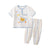 Pureborn Toddler Unisex 2 Pack Clothing Set Short Sleeve Cotton Baby Pajamas Cartoon Baby Sleepwear Summer Baby Boy Girl Clothes