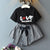 2019 Hot Sale Toddler Baby Girls Letter Print Short Sleeve T-shirt Tops Bow Skirts Outfits Baby Clothes 2Pcs