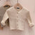 Newborn Little Girl Cardigan Sweaters 2022 Spring Kids Simple Knitwear Children V-neck Sweater Toddler Girl Clothes Soft Coat