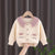 Baby sweater spring and autumn 2021 new girl Korean style foreign coat jacket top knitted cardigan P4368