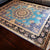 FangCun 9&#39;x12&#39; Persian Classic Blue Medal Handmade Silk Carpet Living room