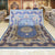 9&#39;x12&#39; Extra Large Blue Floral Handmade Hand Knotted Qum Persian Carpet (TJ305A)