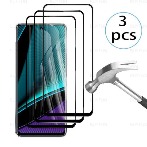 3pcs HD Black Edge Tempered Glass For Infinix Note 11 Pro 11s 11i Protective Film Screen Protector Infinix Hot 11 Play 11s nfc - ElitShop