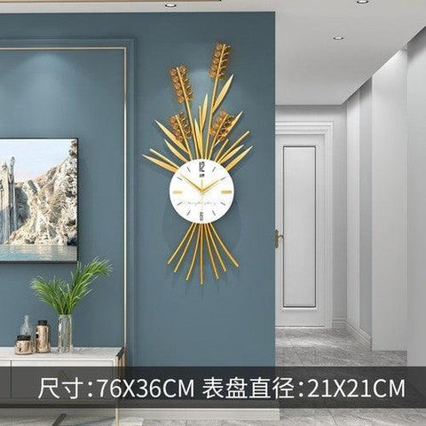 Industrial Golden Big Watch Wall Arabic Bedroom Luxury Nordic Decor Home Decor Creative Horloge Murale Watch Wall Free Shiping - ElitShop